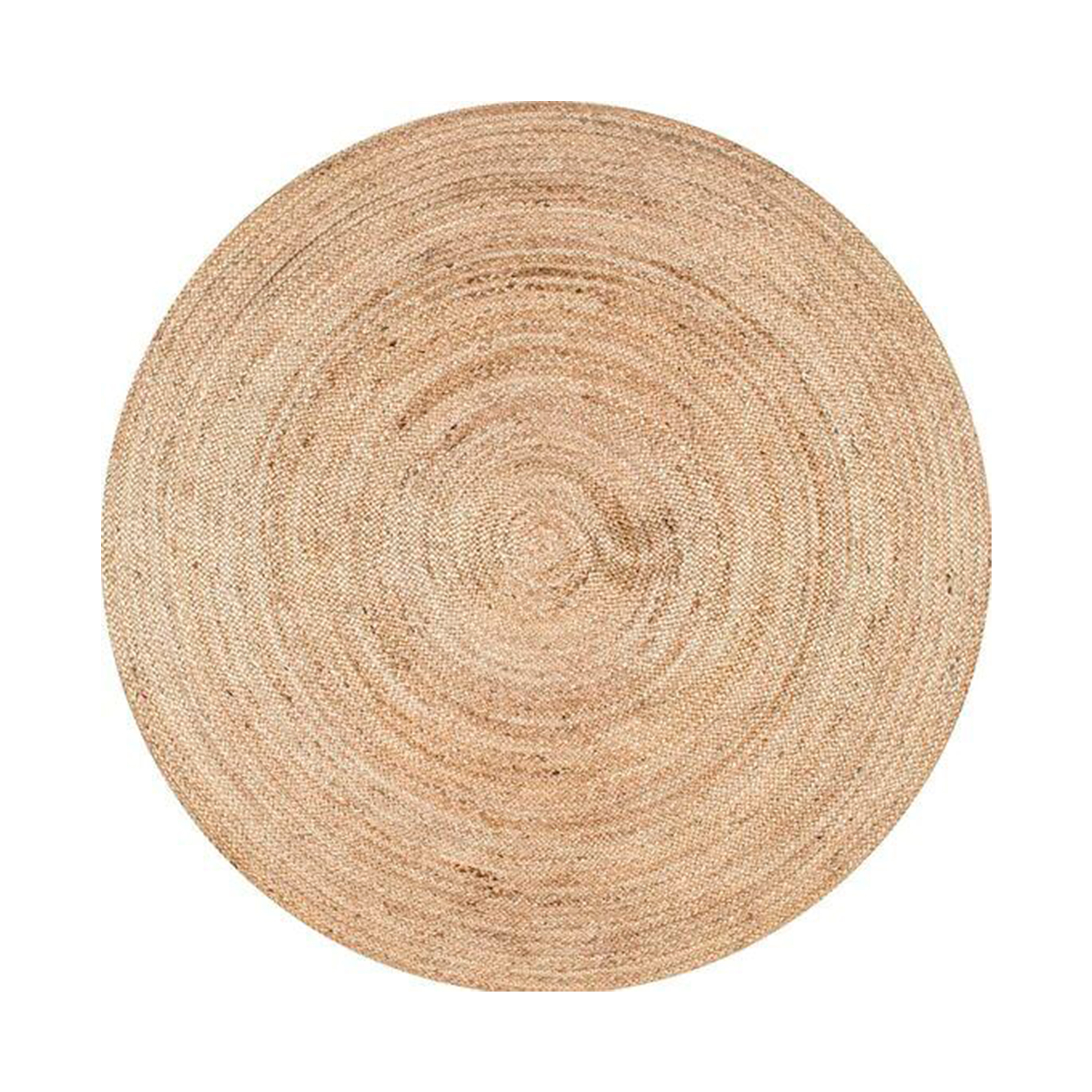 Alfombra fibra natural lisa redonda (2 unidades)