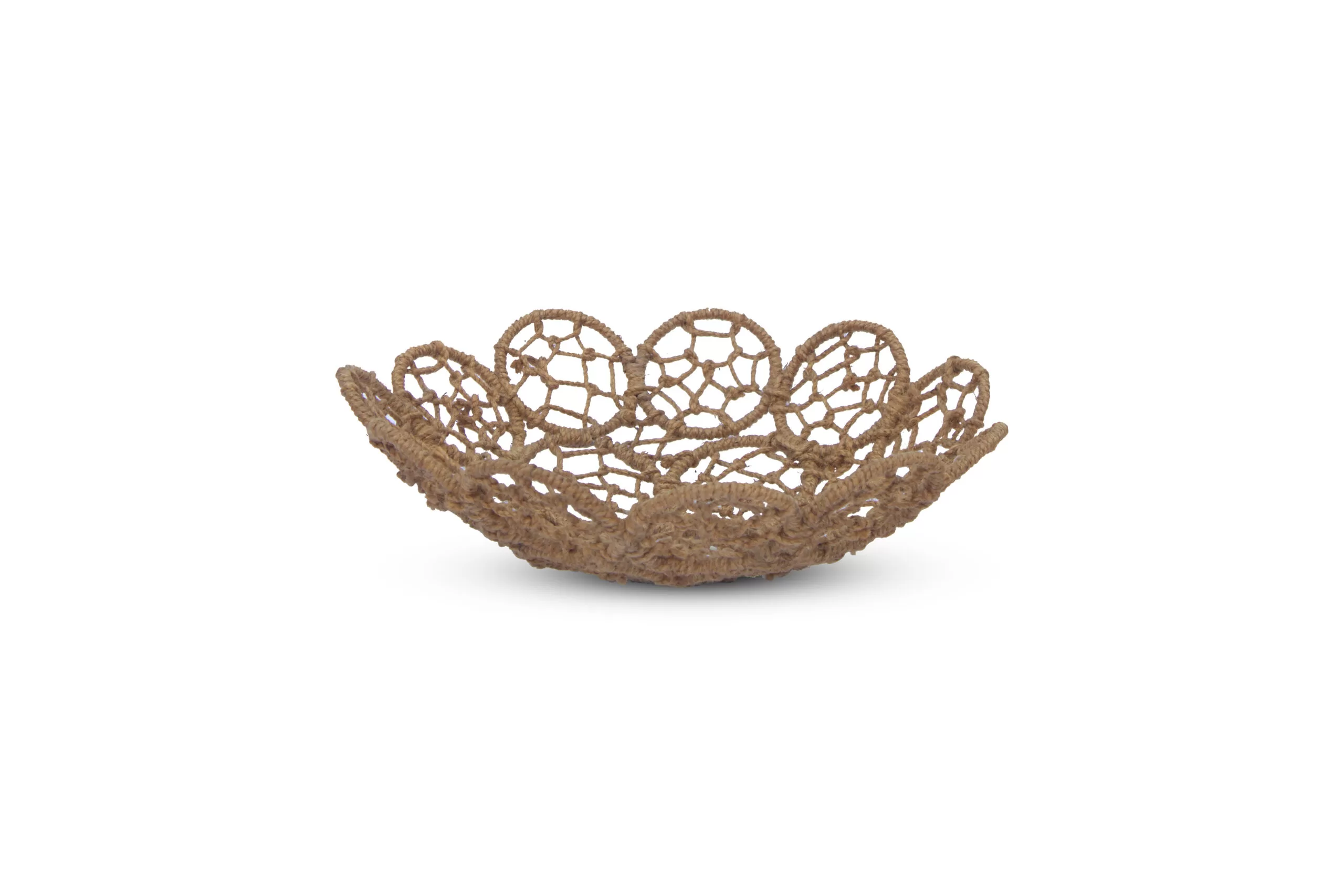 Bowl flor tejido de yute