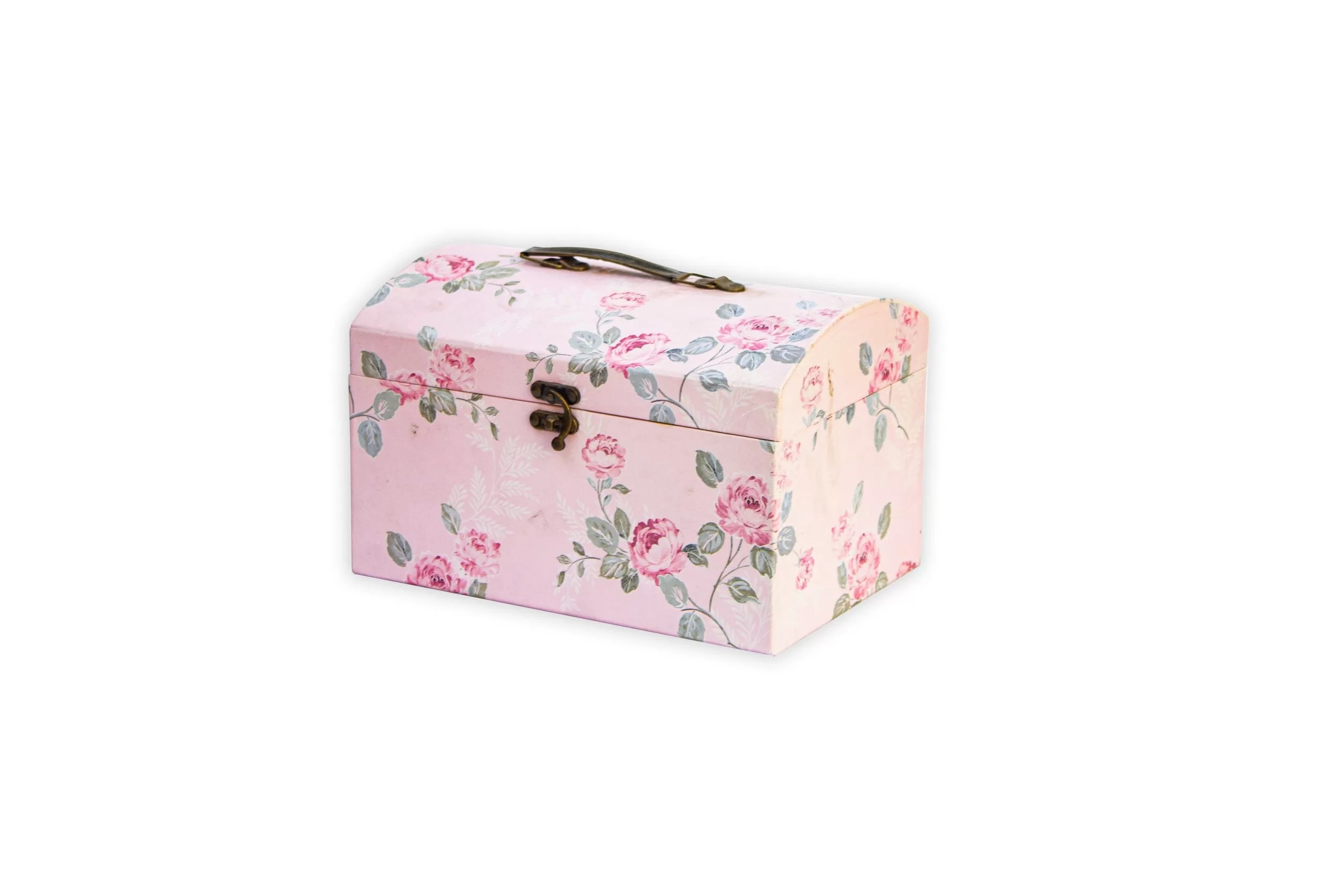 Cofre grande con textura rosas